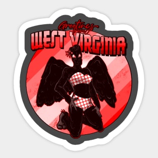 Cryptid Pinup: West Virginia Sticker